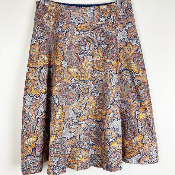 The Limited A Line Paisley Skirt Women’s Size M - Picture 10 of 13